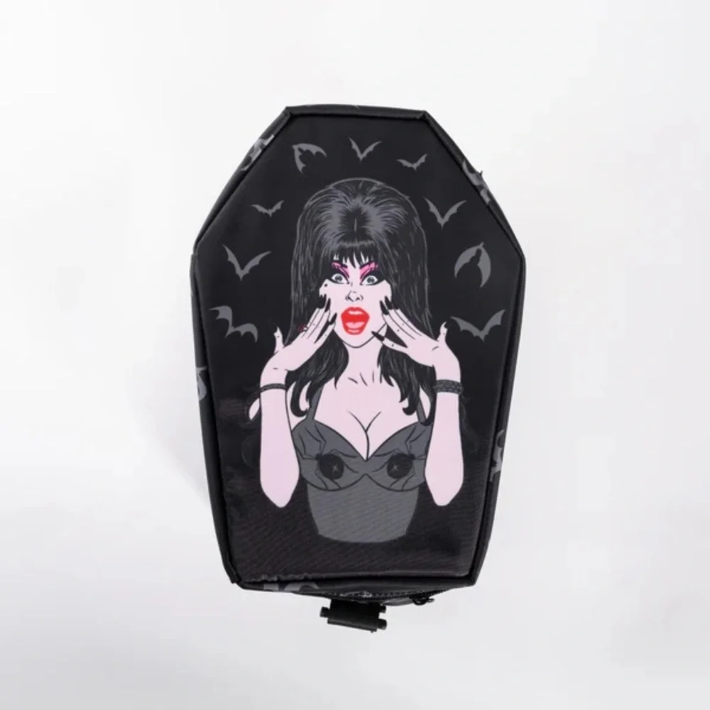 New sold out Elvira Gothic Coffin-Shaped Crossbody cooler Bag - Picture 2 of 3